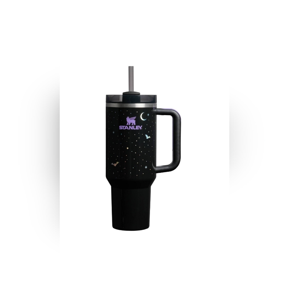 Stanley Halloween 40oz H2.0 Flowstate Quencher Tumbler Spellcast Black NWT